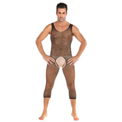 Crystal Vest Open-Front Bodystocking