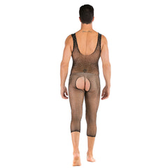 Crystal Vest Open-Front Bodystocking