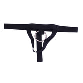 Striped Elastic Jock Strap Alternative Thong