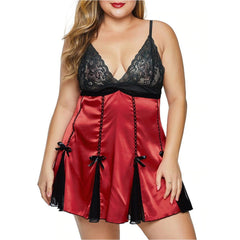 Mesh and Lace Lingerie Babydoll