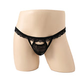 Lace belt hollowed out underwear