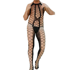 Plus-Size One-Piece Sheer Bodystocking
