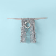 Mesh Bead Chain Hollow Thong
