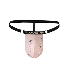 Cute Pink Love T-Pants Underwear