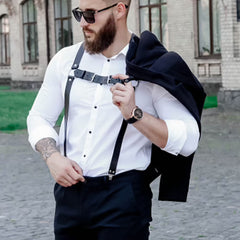 Leather Chain Shoulder Straps