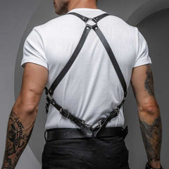 Punk Waist Chain Shoulder Strap Set