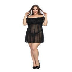 Lace Off-Shoulder Nightgown for Romantic Evenings and Comfort