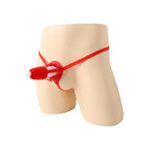 Christmas Hat Lace Strap Panties