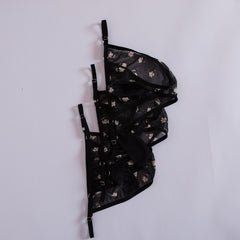 Lace Mesh See-Through Small Flowers Jock Strap Thong