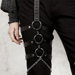 Punk Rock Leather Thigh Straps
