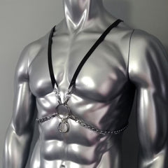 Men's Leather Binding Restraint Belt