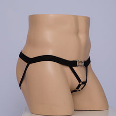 Suspender Elastic Multiple Hollows Ring Thong