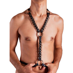 Personalized Punk Ring Bondage Chest Straps