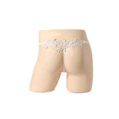 Low Waist Perspective Elastic Butterfly Thong