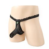 Lace Safety Button Thong Underwear