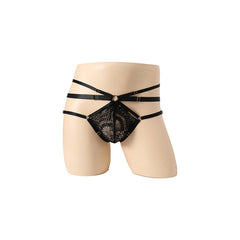 Lace Ribbon Fun Adult Bag Panties