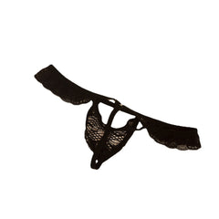 See-through angel shape lace brief