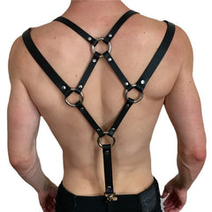 Leather suspender clips versatile decorative bound