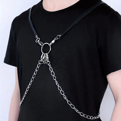 PU Leather Body Suspender Straps