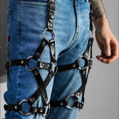 Leg Ring Hanging Pants Leather Pendants