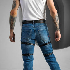 Couples Bondage Leather Leggings