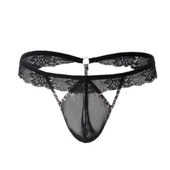 Lace Floral Print Passion Thong