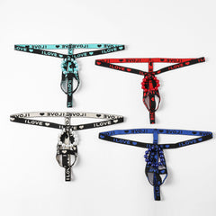 Hollow pearl ring underwear