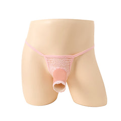 Elastic hollow lace four-corner sexy underwear
