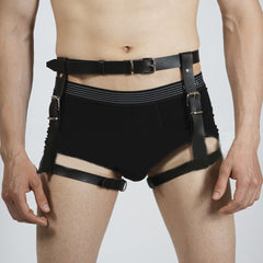 Bondage Leather Leg Restraint Set