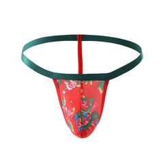 Oriental Style Perspective Low Rise Thong