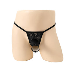 Elastic hollow lace four-corner sexy underwear