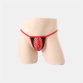 Hollow Mesh Color Breathable Thong