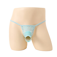 Elastic hollow lace four-corner sexy underwear