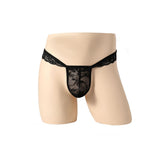 Low Waist Perspective Elastic Butterfly Thong