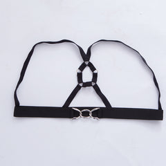 Suspender Elastic Multiple Hollows Ring Thong