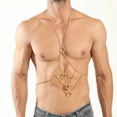 Hollow Body Chain Bondage Harness