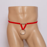 Steel Ring Thin Belt Low Waist T-Pants