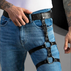 Leather Leg Ring Thigh Strap Garter