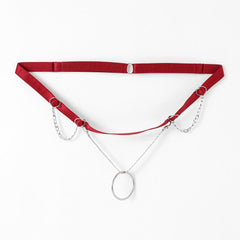 Chain Ring Hollow Free Elastic Thong