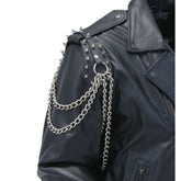 Punk Riveted Exaggerated Shoulder Straps