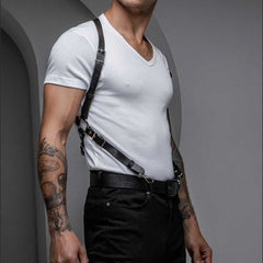 Punk Waist Chain Shoulder Strap Set