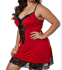 Luxurious Satin Chemise Nightie with Delicate Lace Trim Details