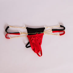 Soft Pouch Chain Hollow Free Underwear