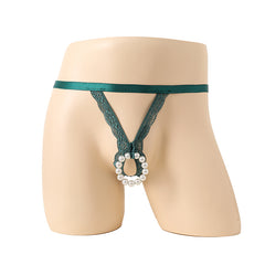 Lace Ribbon Quadrangle Underwear