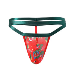 Oriental Style Perspective Low Rise Thong