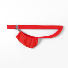 Double Ring Buckle Splicing Flirting Thong