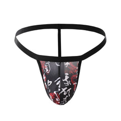 Oriental Style Perspective Low Rise Thong