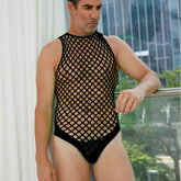 Reinforced Mesh Jumpsuit Bodystocking