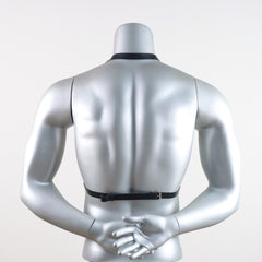 Decorative Leather Binding Chest Strap
