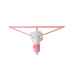 Christmas Hat Lace Strap Panties